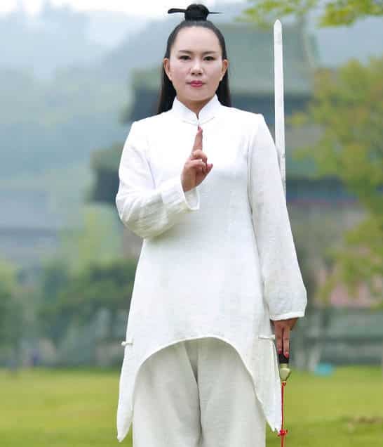 Handmade Traditional Wudang Tai Chi Uniform for Women - White ...