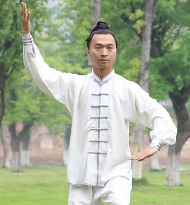 White Grey Tai Chi Uniform