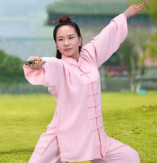 Handmade Traditional Wudang Tai Chi Uniform with Satin Outlines - Light ...