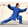 Handmade Traditional Wudang Tai Chi Uniform – Marine Blue - Image 2