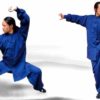 Handmade Traditional Wudang Tai Chi Uniform – Marine Blue - Image 3
