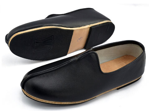 Handmade Full Leather Wudang Shifu Tai Chi Shoes Black [All Sizes ...