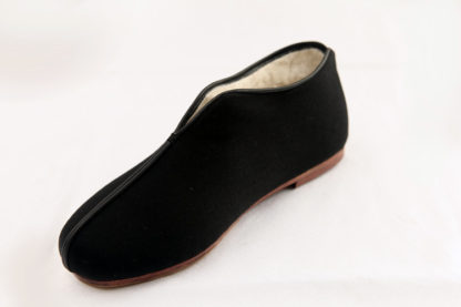 Handmade 100% Sheep Wool Padding Leather Sole Black Tai Chi Shoes [All ...