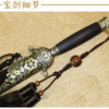 CUSTOM LISTING Genuine Shen Hirotaka Handmade Flower Tai Chi Jian | Pattern Steel - Image 7