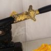 Female Silver Gold Peony Carvings Tai Chi Jian | Carbon Steel - Image 8