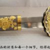 Female Silver Gold Peony Carvings Tai Chi Jian | Carbon Steel - Image 6