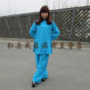 Wudang Taoist Uniform With Cuffs Cyan Blue