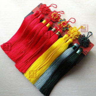 Hand-Woven Real Horse Hair Red Sword Tassel l 4 Colors - Internal