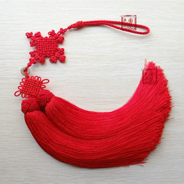 Hand-Woven Real Horse Hair Red Sword Tassel l 4 Colors - Internal Wudang  Store