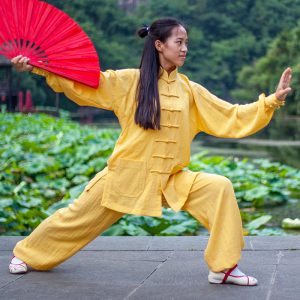 Handmade Traditional Wudang Tai Chi Uniform - Yellow - Internal Wudang ...