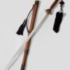 Hand-Forged Rosewood Taiji Jian with Bamboo Fittings - Stainless Steel or Pattern Steel - Image 3
