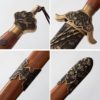 Hand-Forged Rosewood Taiji Jian with Bamboo Fittings - Stainless Steel or Pattern Steel - Image 2