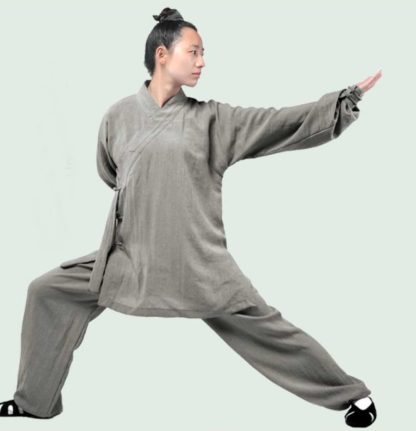 gray taoist uniform
