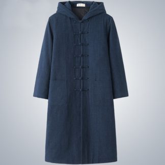 hooded winter taoist coat