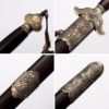 CUSTOM LISTING Hand-Forged Ancient Fittings Tai Chi Jian with Peony Flowers